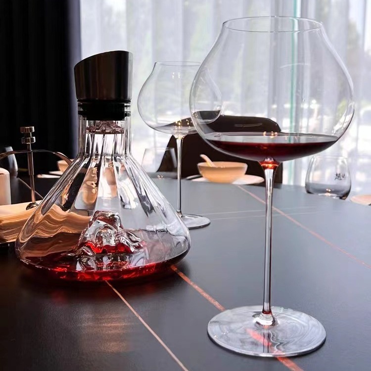 Tazas de vino tinto ultra delgadas, tazas de champán hechas a mano, nuevas experiencias de degustación de vino, Borgoña