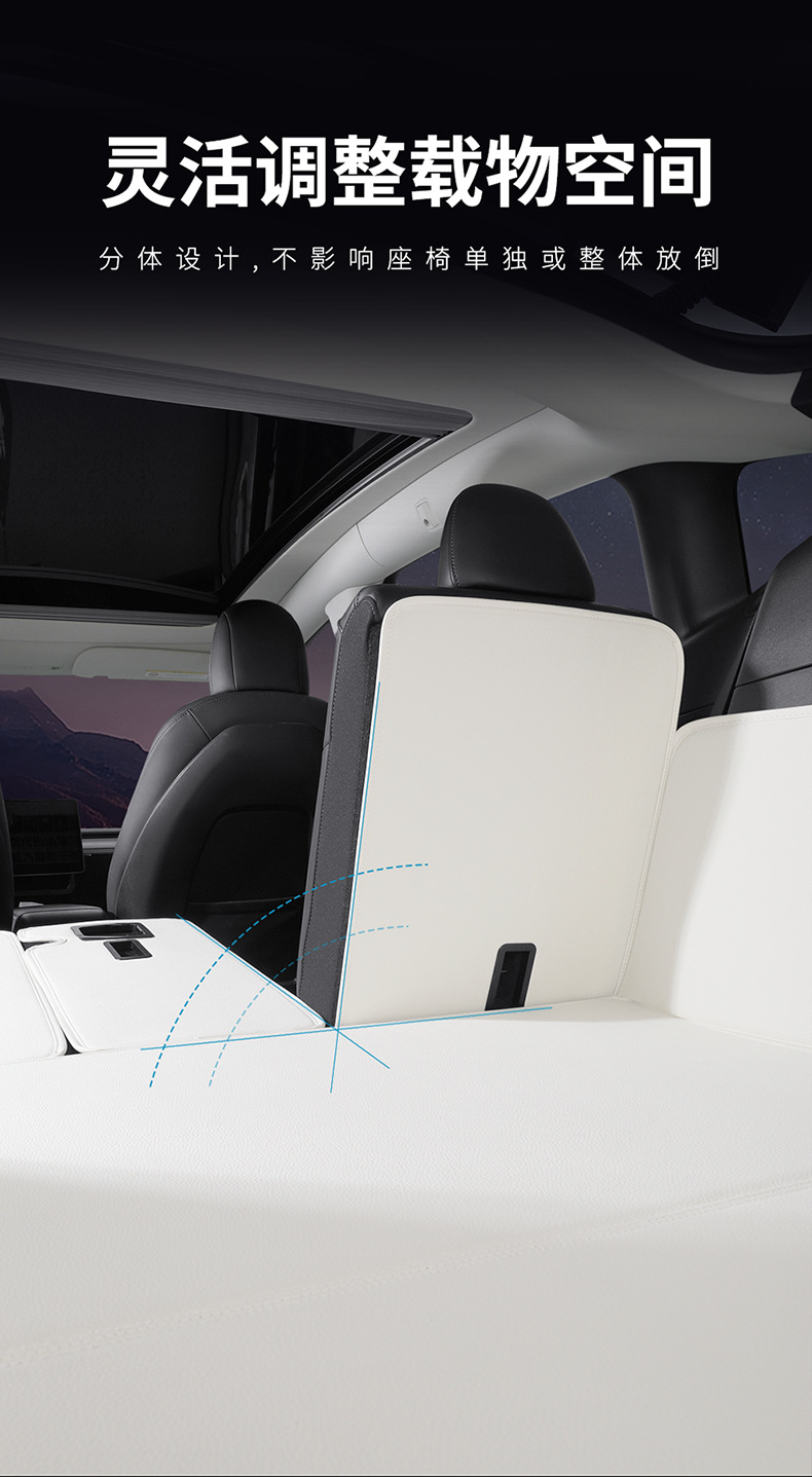 Suitable for Tesla Model Y/3 Front and Rear Trunk Mats, Leather Version, Full Coverage, Special Upgraded Version for Model Y/3, Full Surround