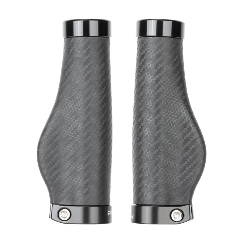 PROMEND Mountain Bike Handle Sleeve Locked Comfortable Carbon Fiber Pattern Bicycle Handle Commuting Non-slip Handle Sleeve