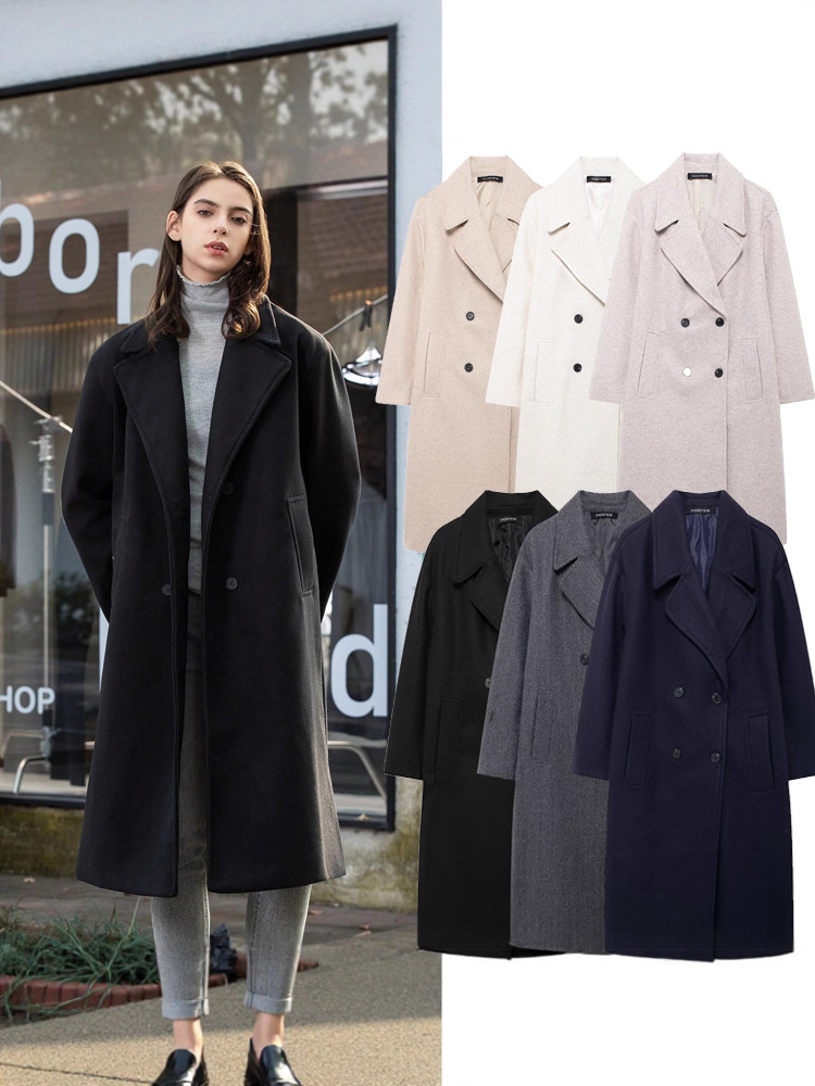 demi-season keep warm double-sided elite fashionable trench coat