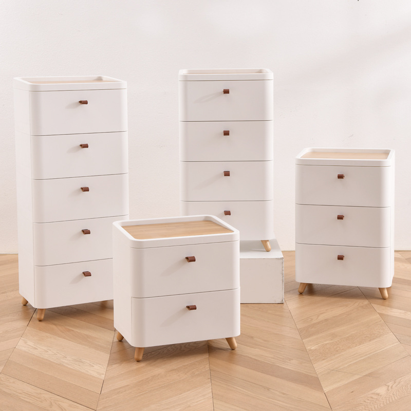 Bedroom drawer storage cabinet bedside table wholesale sundries cosmetics snacks layered storage cabinet organization home