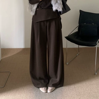 秋TOP欧制广州十三行解锁两种穿搭羊毛绒裤可拆卸腰封休闲裤20280