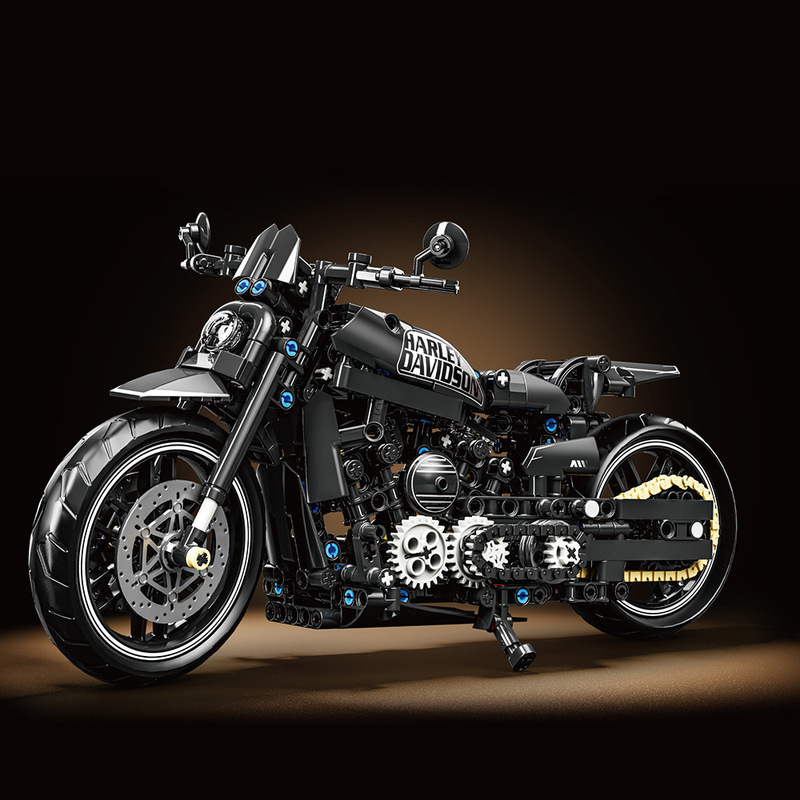 Thundercat 1127 Harley Motorcycle Ducati Mechanical Building Block Model Assembly Toy Boy Motorcycle Cross-Border Hot Sale