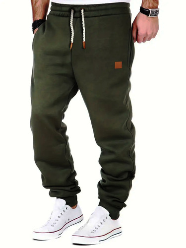 Cross-border foreign trade spring and autumn men's casual sports long pants with warm lining, hip-hop loose fashionable men's pants