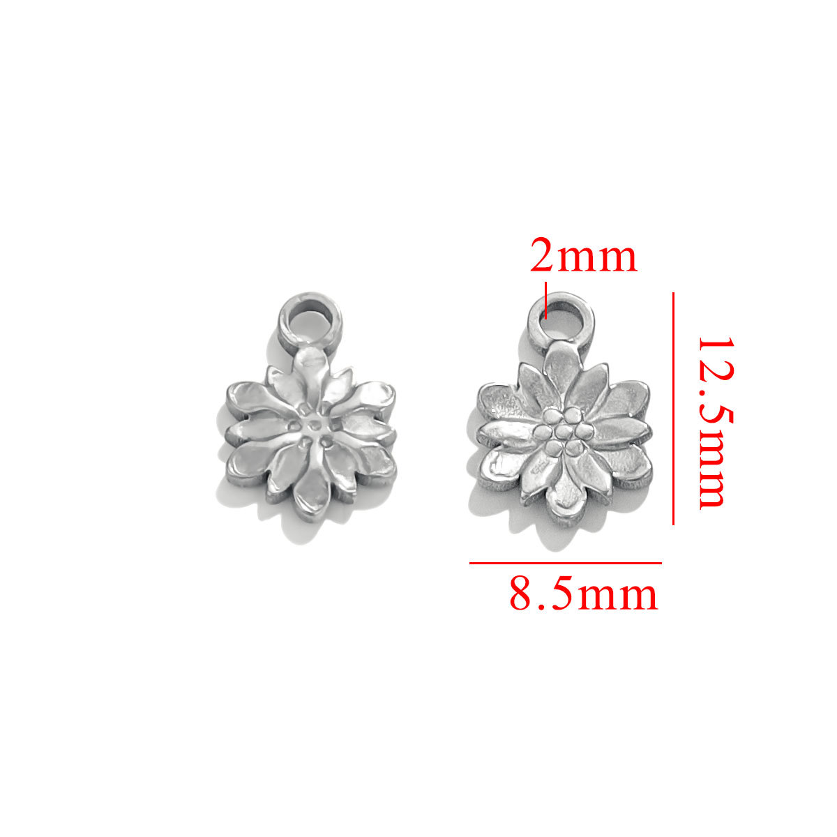 3g Weight Pendant Jewelry Making Type 18K Gold Plated Plating Material Pendant Classification 5 PCS/Package Quantity 304 Stainless Steel Material Sun, Flower Pattern All Seasons Season Plating Design Retro, Classic Style Style 5 PCS/Package 304 Stainless Steel 18K Gold Plated Sun Flower Pendant Pendant 17