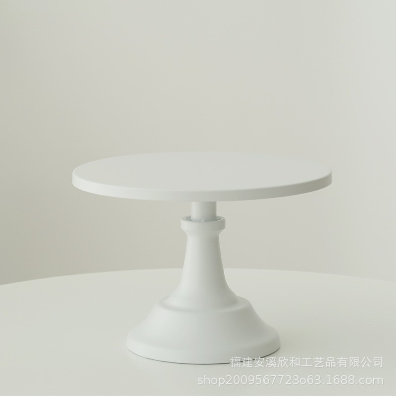 Tabla de postres nórdico decoración estante de exhibición bandeja de pastel mesa de té de la tarde refresco estante alto estante blanco