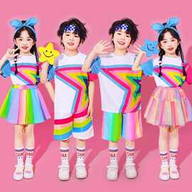 儿童六一多巴胺啦啦队演出服小学生运动会服装班服幼儿园合唱