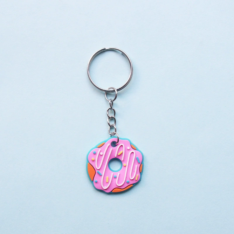 Круг donut PVC, силиконовый брелок из мягкой резины, кулон, сумочка-ключница с бабочкой для ключей, слон