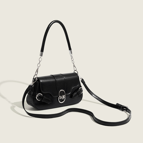 Commuting sweet armpit bag 2024 new summer retro lock shoulder flip bag niche design crossbody bag