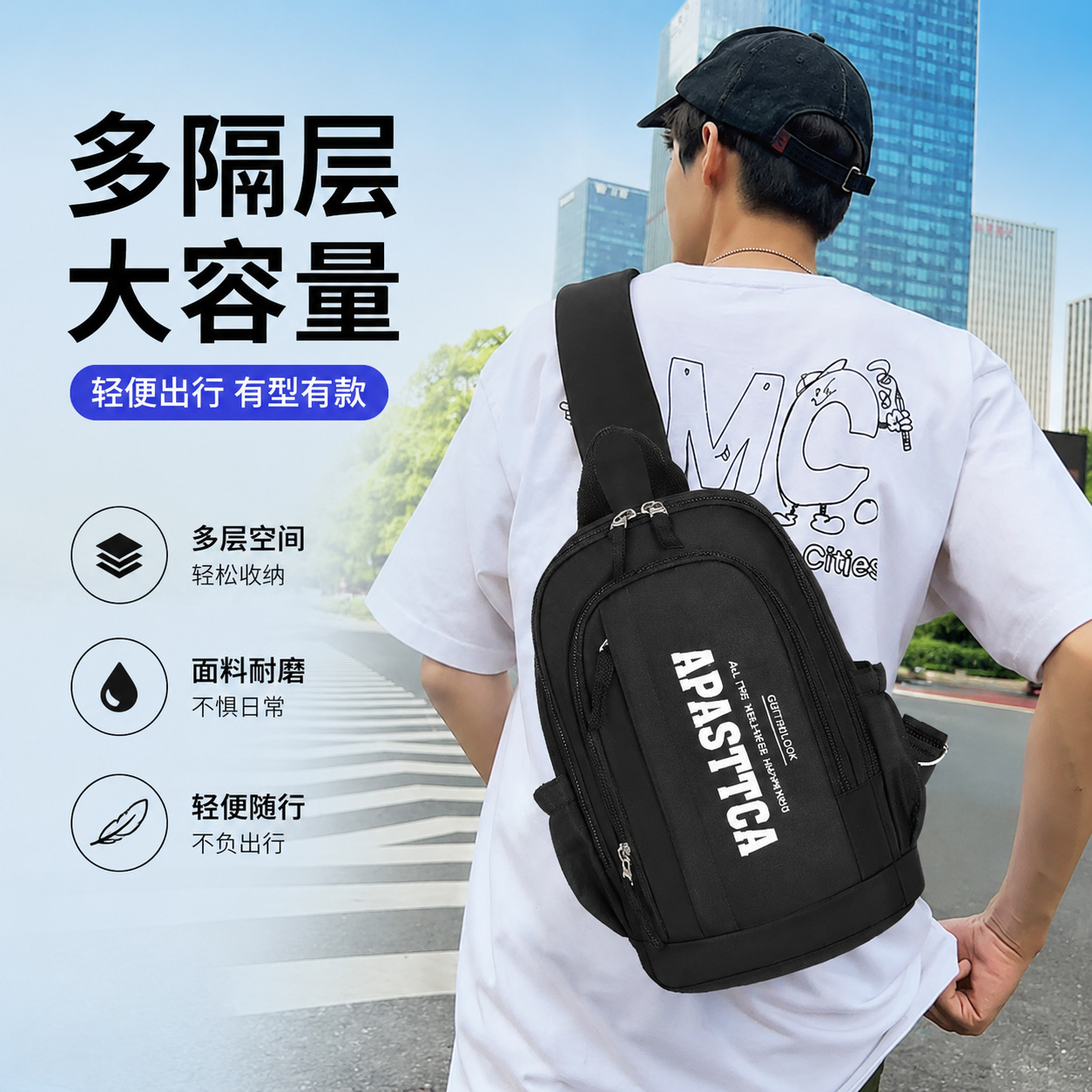 Bolso de pecho para mujeres 2026 nuevo bolso de hombro para mujeres bolso de hombro para hombres bolso de hombro casual para mujeres bolso de hombro para parejas universitarias