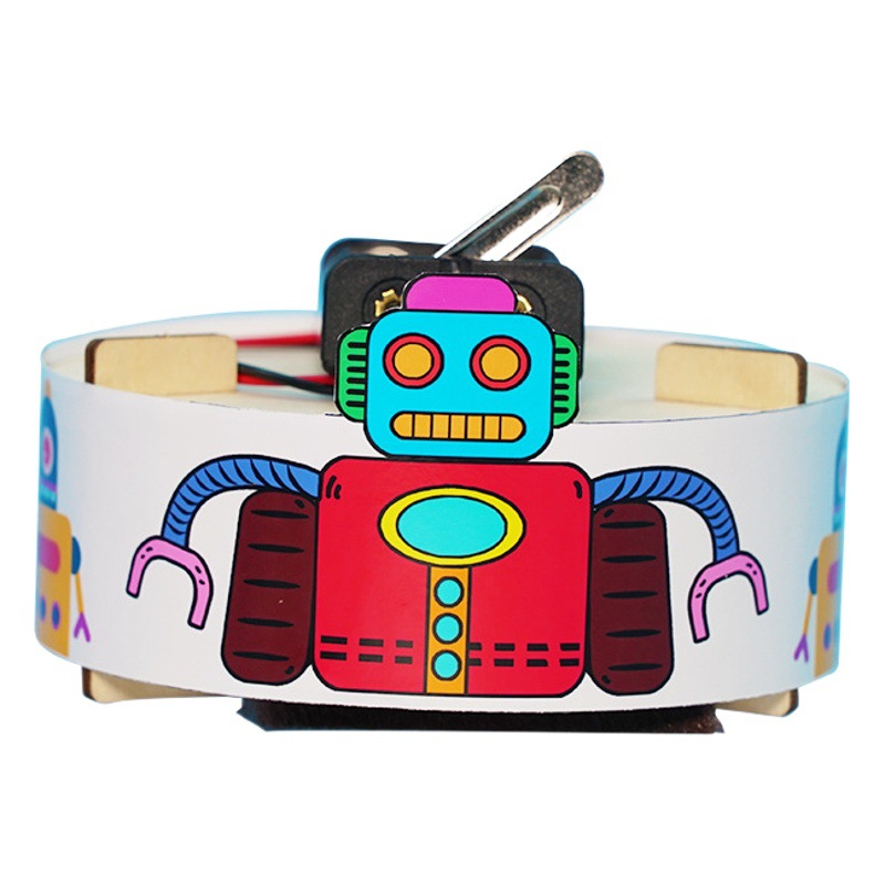 Robot de barrido DIY estudiante de juguete hecho a mano Tecnología pequeña producción experimento creativo invención equipo de experimento científico