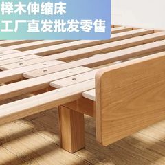 ブナの実木のソファーはベッドを引き出して伸縮して骨組みの畳の多機能のベッドを並べます。