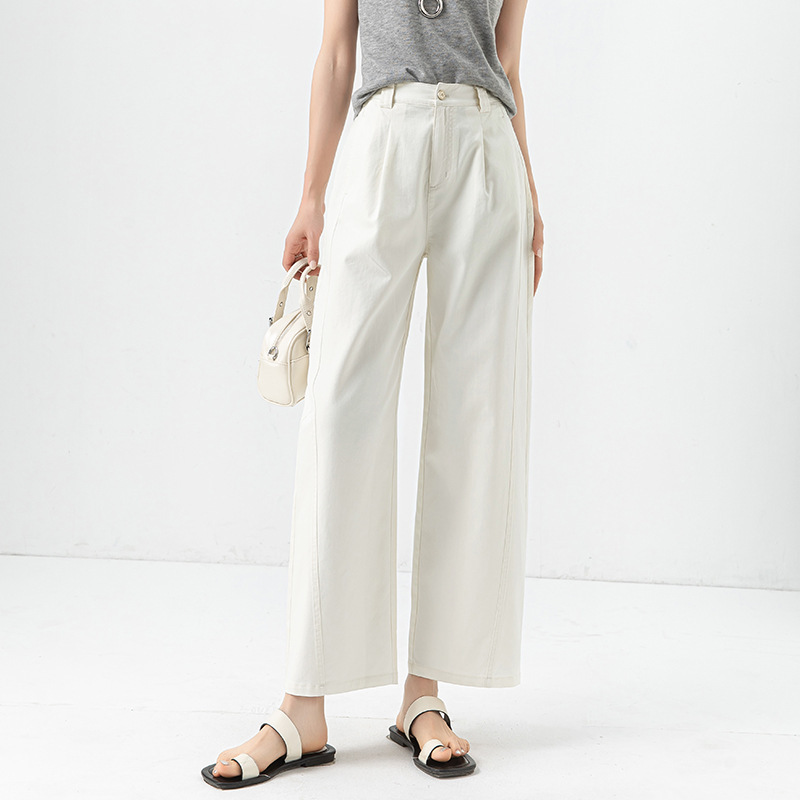 Xinge Small Nine-point Machete Pants Women's Summer Thin Loose Waist Hip Covering Slimming Laycel Cotton Casual Pants