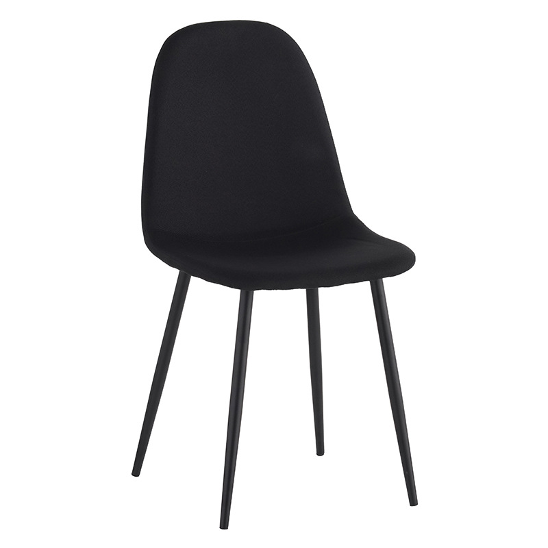 Transfronteriza personalizada nórdica minimalista mesa de comedor taburetes de comedor tela de lino silla de concha silla de red