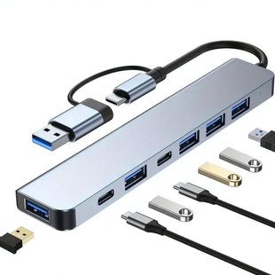 8��1type-c�Uչ�]����һ�๦��hub�������Pӛ���x����usb�Uչ�]