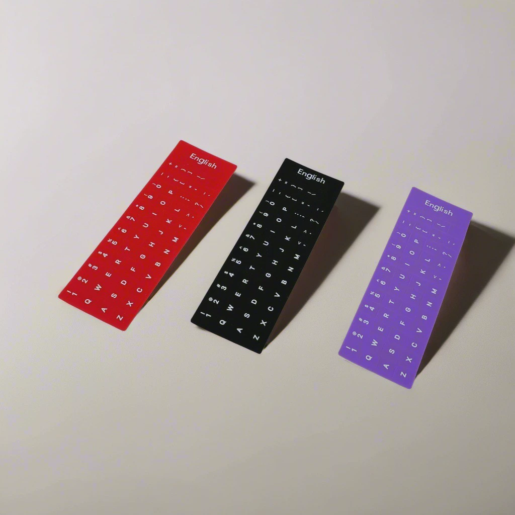 Factory direct sales computer keyboard film Spot Russian, English, Arabic multilingual silicone letter key stickers