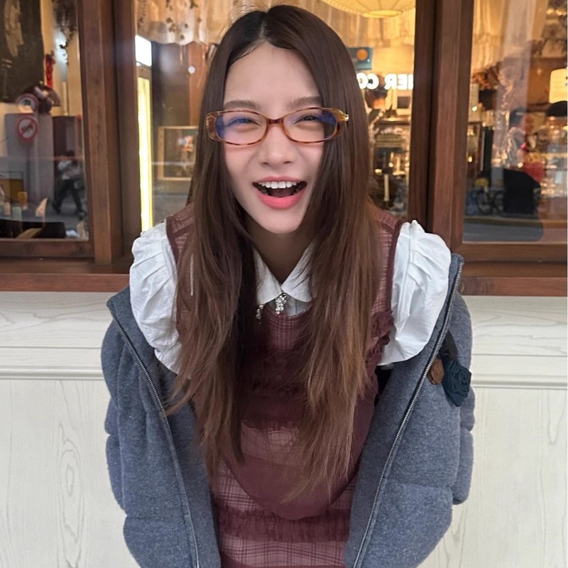 韓国のレトロな長方形の狭い枠のべっこう色の小さい枠の平光鏡の個性の高い智感は近視のすっぴんのメガネに配合することができます。|undefined