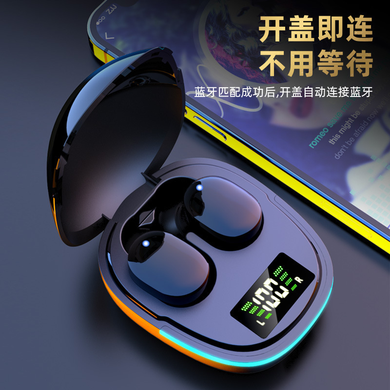Nuevo modelo privado G9S auriculares Bluetooth pantalla de carga en el oído tipo de reducción de ruido estéreo dual-ear TWS inalámbrico