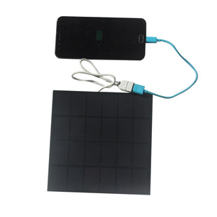 5w monocrystalline silicon solar charging board outdoor mobile power charger for 3.7 V-5V battery
