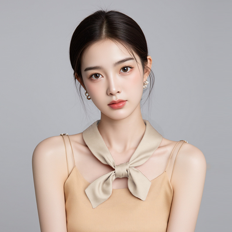 Primavera y verano de color sólido 70 bufandas cuadradas bufandas de seda de moda bufandas de mujer minimalistas bufandas profesionales bufandas