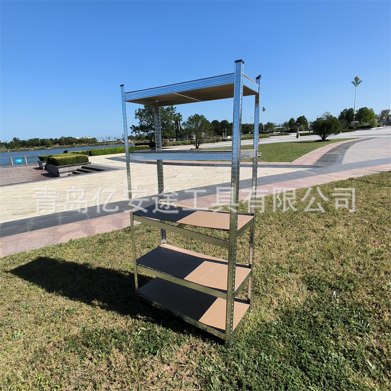 Estante de almacenamiento de metales de almacenamiento multicapa de aterrizaje estante de almacenamiento de artículos de viento simple estante de almacenamiento de sótano