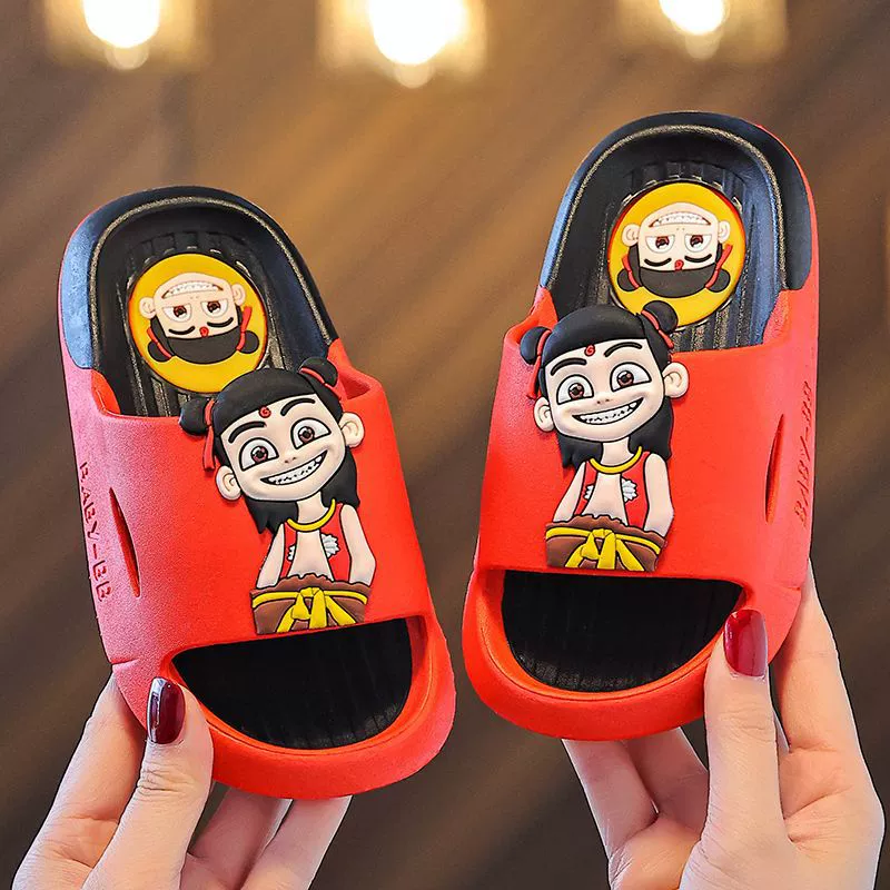 2025 новые тапки Naba Ao Bing тапки для детей летом дома противоскользящие детские тапочки для мальчиков и мальчиков