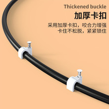 ?圓形鋼釘線卡方形電線釘水泥釘牆釘網線卡子電線牆面走線扣固定