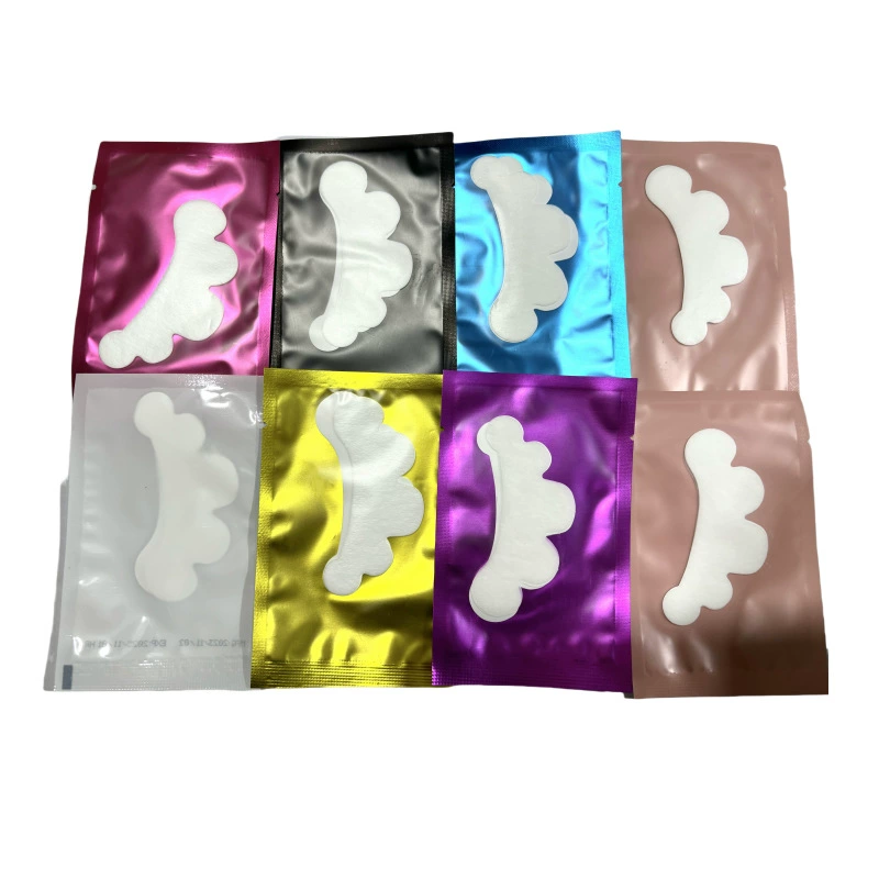 Оптовая продажа привитых ресниц наклейки для глаз цветочные ресницы изолирующие прокладки для нетканых наклеек для глаз в упаковке