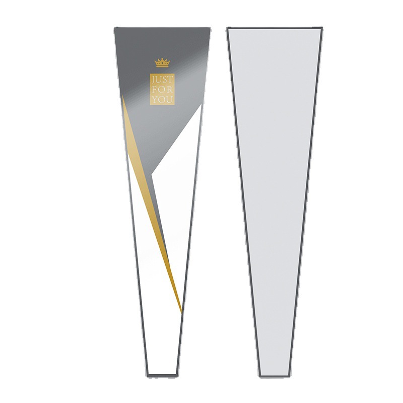 Gilding inglés corona flor solo bolso al por mayor tienda de flores impermeable flor solo bolso ramo bolsa de embalaje