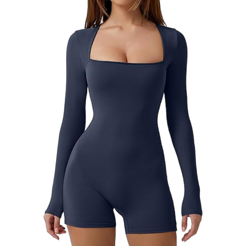 Women's Bodysuits Long Sleeve Bodysuits Sexy Solid Color display picture 8