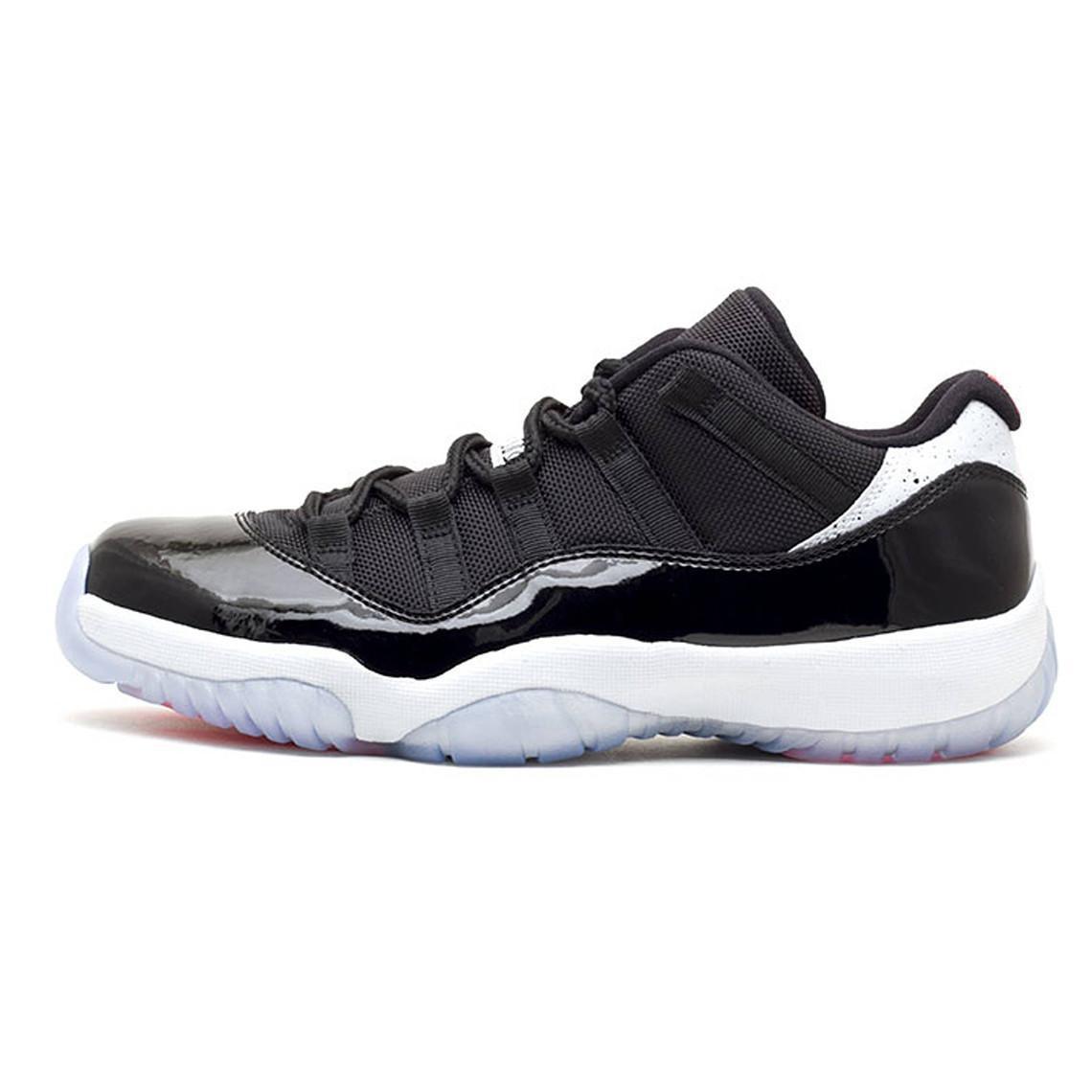 Junyuara aj11 el rey del diablo Joe11 negro, blanco y rojo, alto nivel, cielo de estrellas, botón negro y rojo, zapatillas deportivas para hombres y mujeres.
