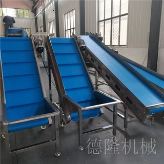 生产楼层上下货爬坡皮带机 斜坡输送机 爬坡输送线 爬坡皮带输送