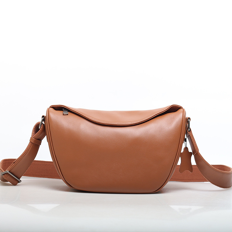 Leather universal bag one shoulder