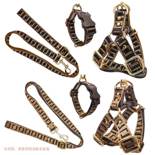 Cross-border best-selling brand trendy brand GGFF dog bulldog corgi dog shiba inu dog leash thick dog rope dog chain