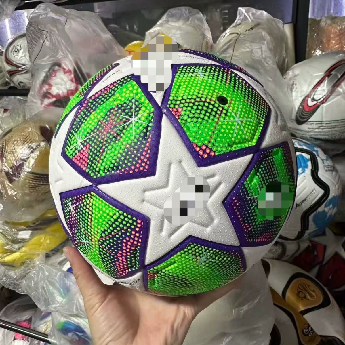 Заводская оптовая цена мяча для футбола Premier League Champions League Pentagram World Cup детская тренировочная одежда из PU кожи с клеем