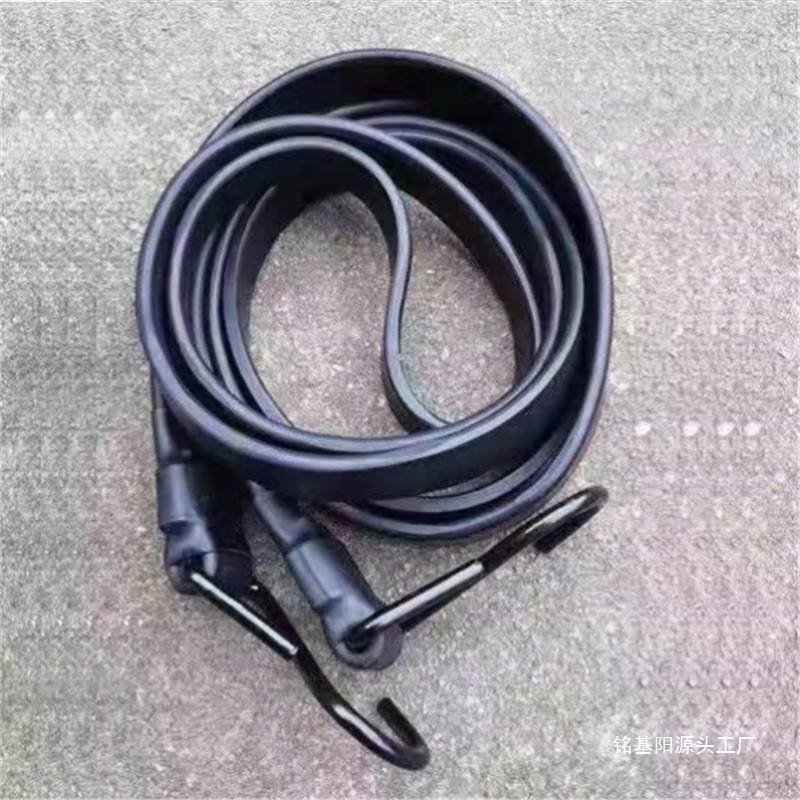 捆扎绳子黑色摩托车货车货物加厚耐用绑带弹力丁基胶捆绑绳快递