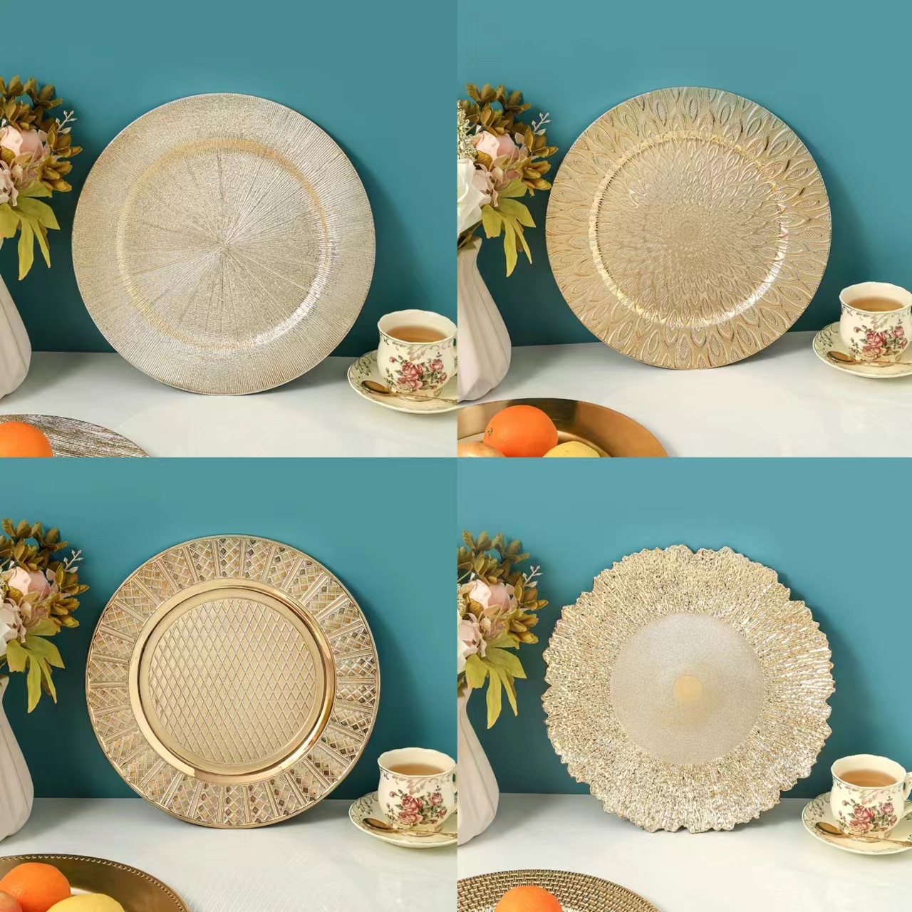 Transfronterizos spot retro paneles de frutas europeas pasteles domésticos sala de estar bocadillos platos de carga comercio exterior al por mayor