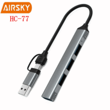AIRSKY Type c USB hub  tf sd��չ�]�X�Ͻ�OTG����һ���ķ־���