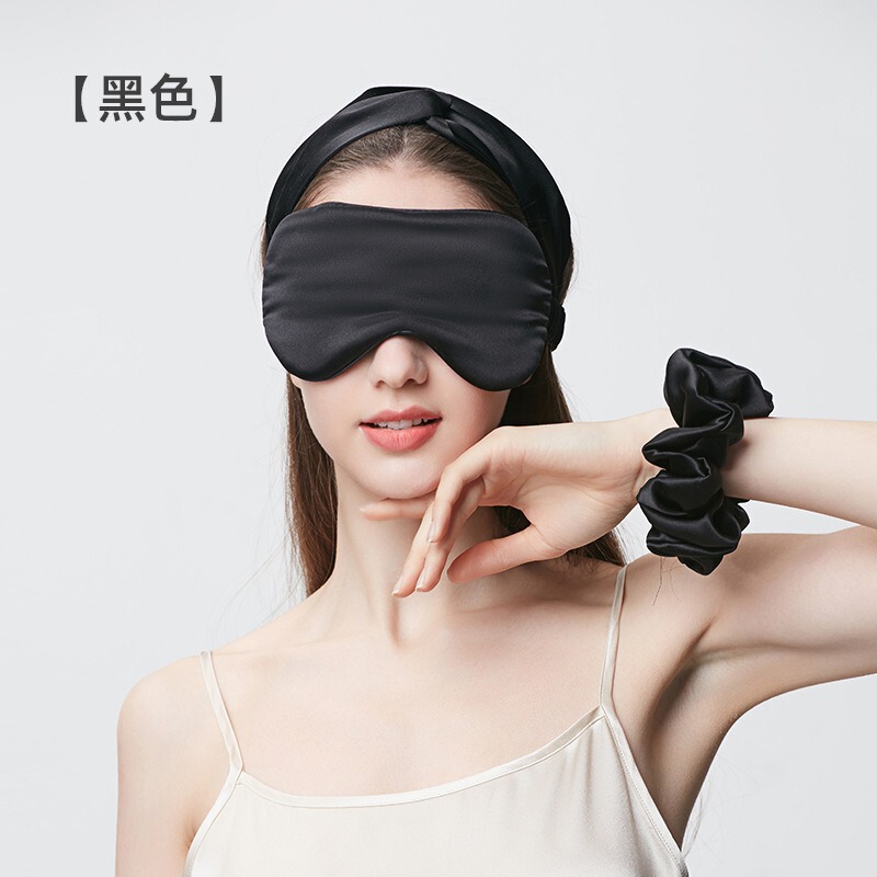シルクアイマスク19 m 100% 桑シルク睡眠アイマスク遮光通気アイマスク刺繍ロゴクロスボーダー卸売り|undefined