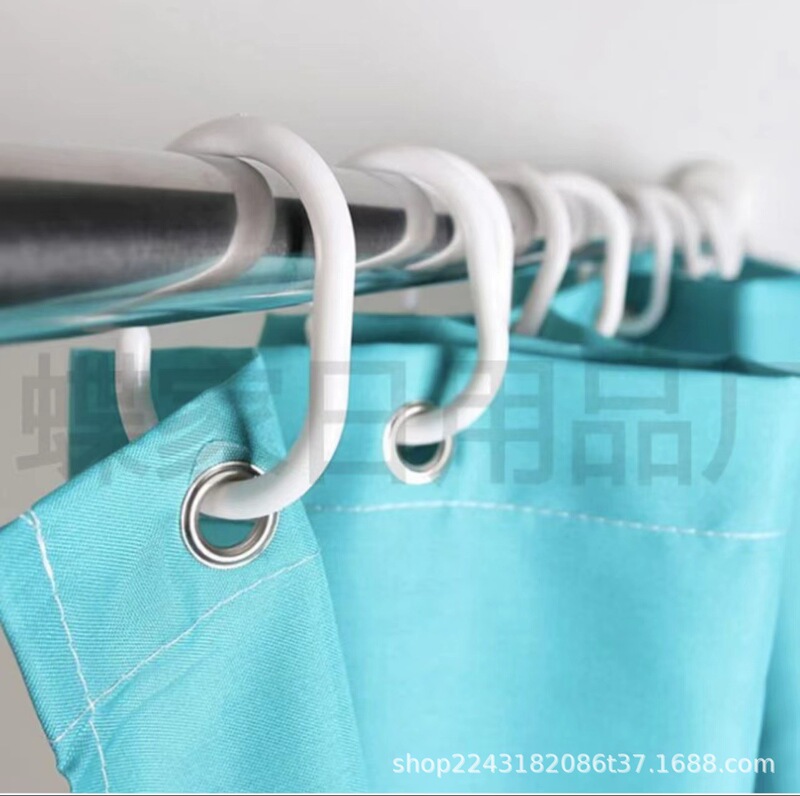 Thickened C-Shaped Curtain Hooks, Curtain Rings, Dormitory Privacy Curtain Adjustable Rings, Bed Curtain Hanging Rings