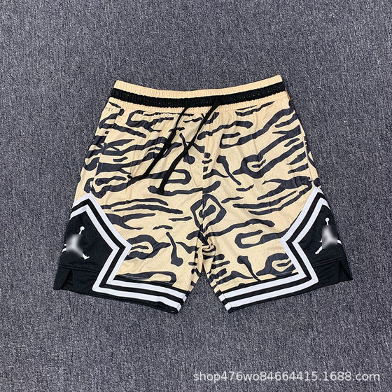 American Flying Man Mesh Basketball Sunset East Single Basketball Four-point Fitness Running Sports Leisure Trendy Quick-drying Shorts