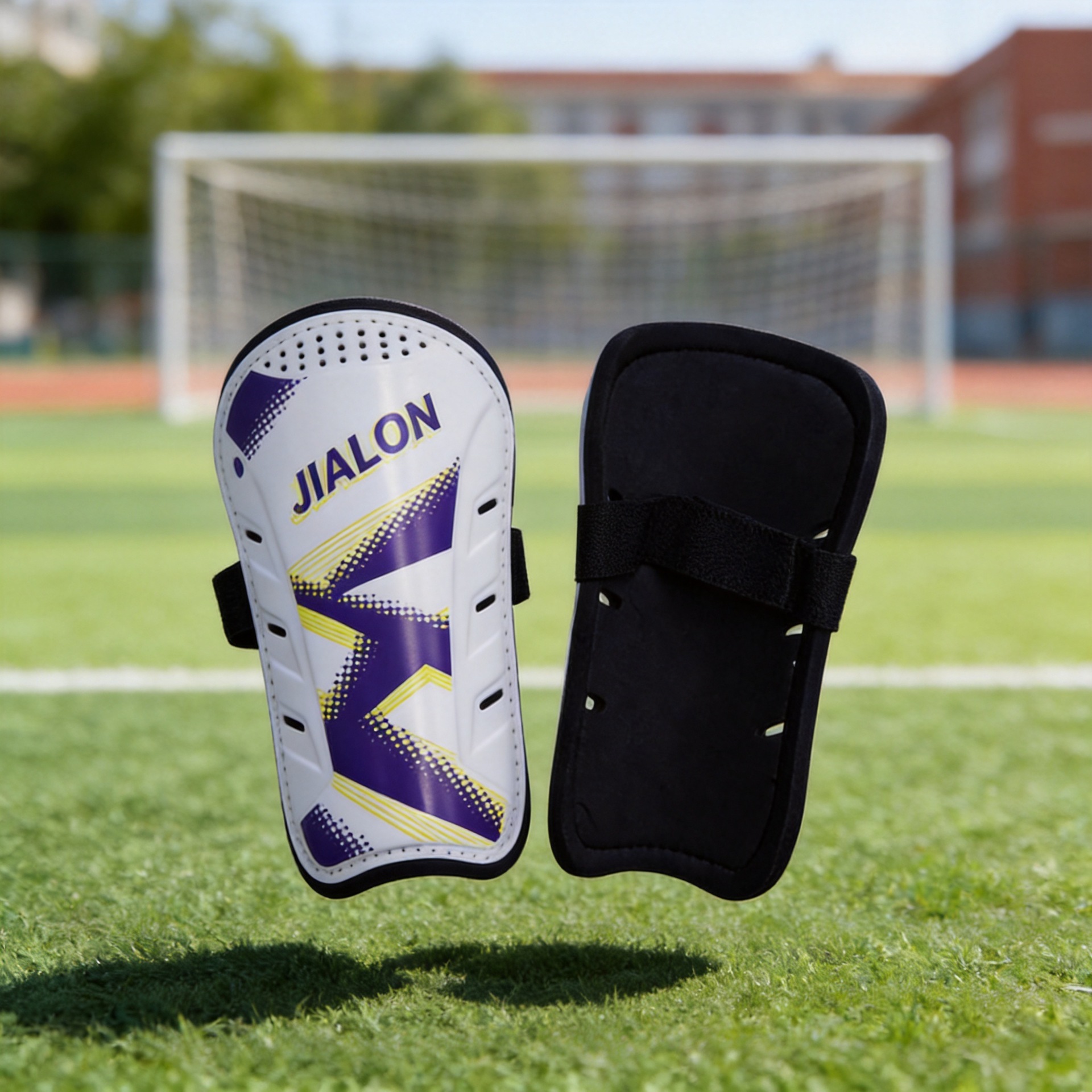 Manufacturer's in-stock football shin guards, professional football training equipment, breathable and safe football protective gear, supports cross-border sales