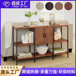 定制客厅家具用品收纳架书柜家具柜储物架置物架层架电视柜美式