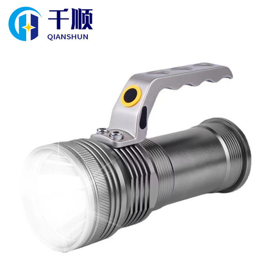 Cross-border Qianshun LED ultra-bright rechargeable flashlight multi-function high-power outdoor portable searchlight