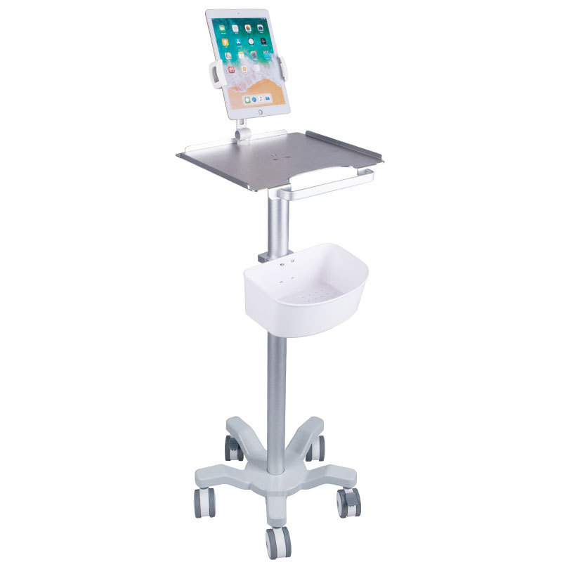 厂家直销平板夹推车 小型监护设备推车医用便携式台车心电图推车