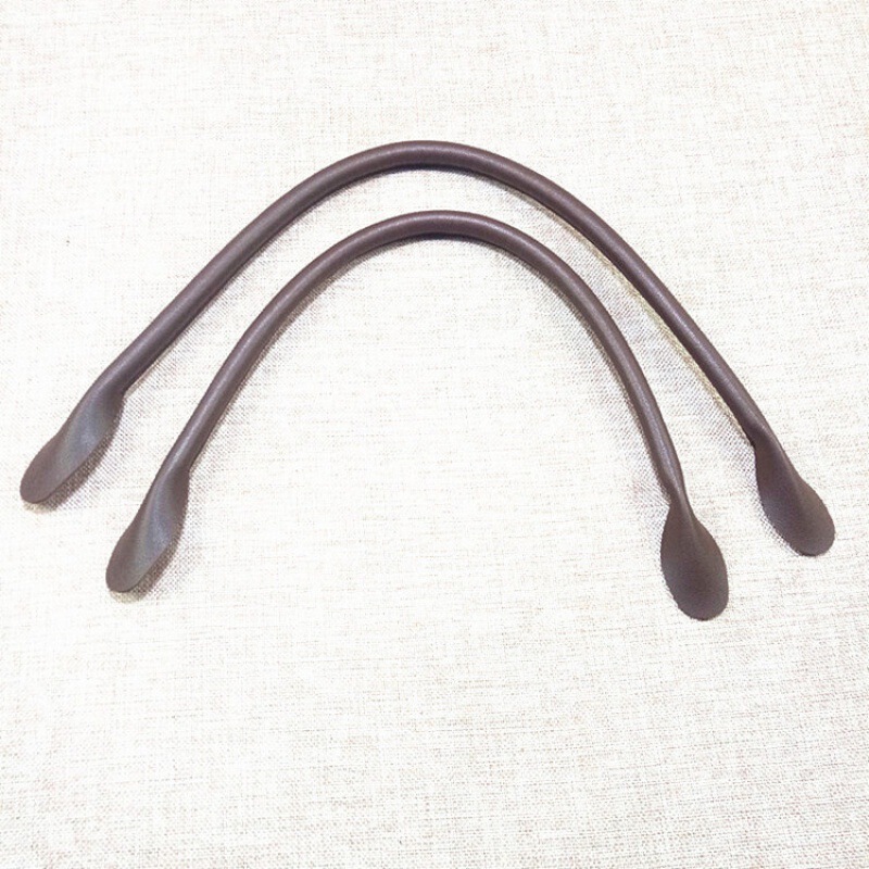 Spot Manufacturer Pu Leather Shoulder Strap Pure Color Handbag with Luggage Accessories Strap Leather Hand Carry Handle Handle