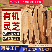长白山灵芝片500g有机正品中药材赤林芝茶切片干货泡酒专用批发
