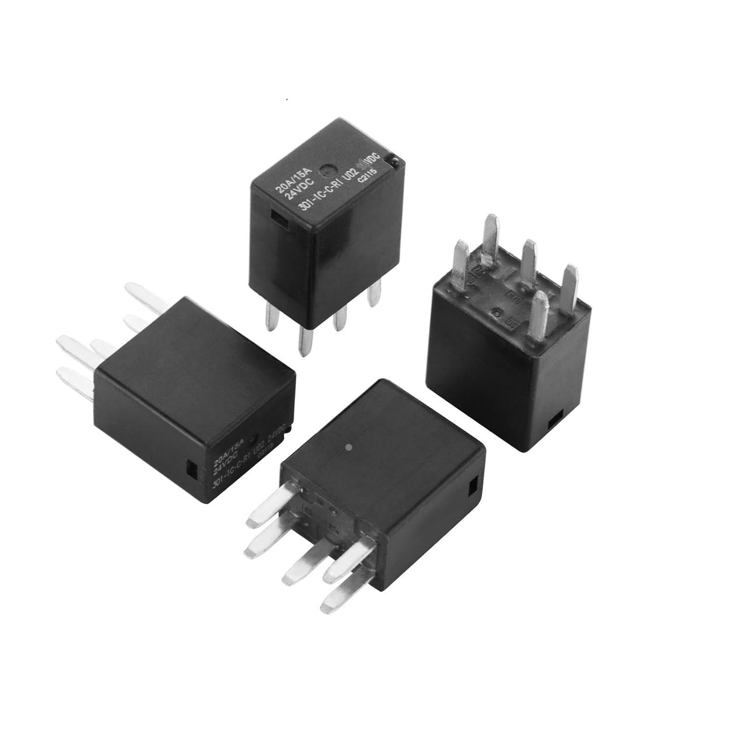 汽车继电器301-1C-C-R1 U01 12VDC 5引脚（4只一包）兼容汽车电源