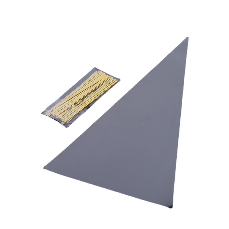 Suministro de película OPP bolsa de plástico transparente creativo bolsa de triángulo caramelo bolsa de envasado de alimentos fábrica en stock al por mayor