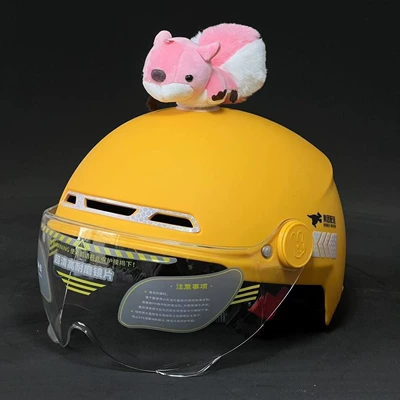 Garfield cat helmet decoration, Motosiklet dəbilqələri - no-helmet-little-squirrel-pink